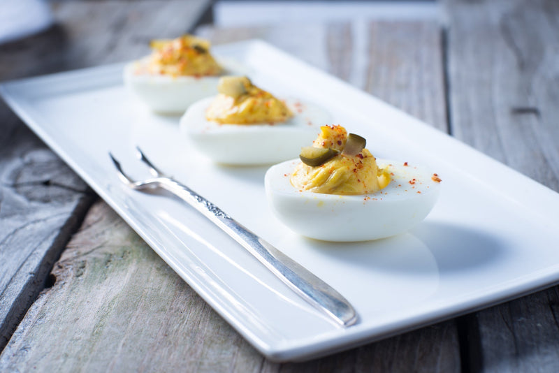 Dill Pickle Deviled Eggs