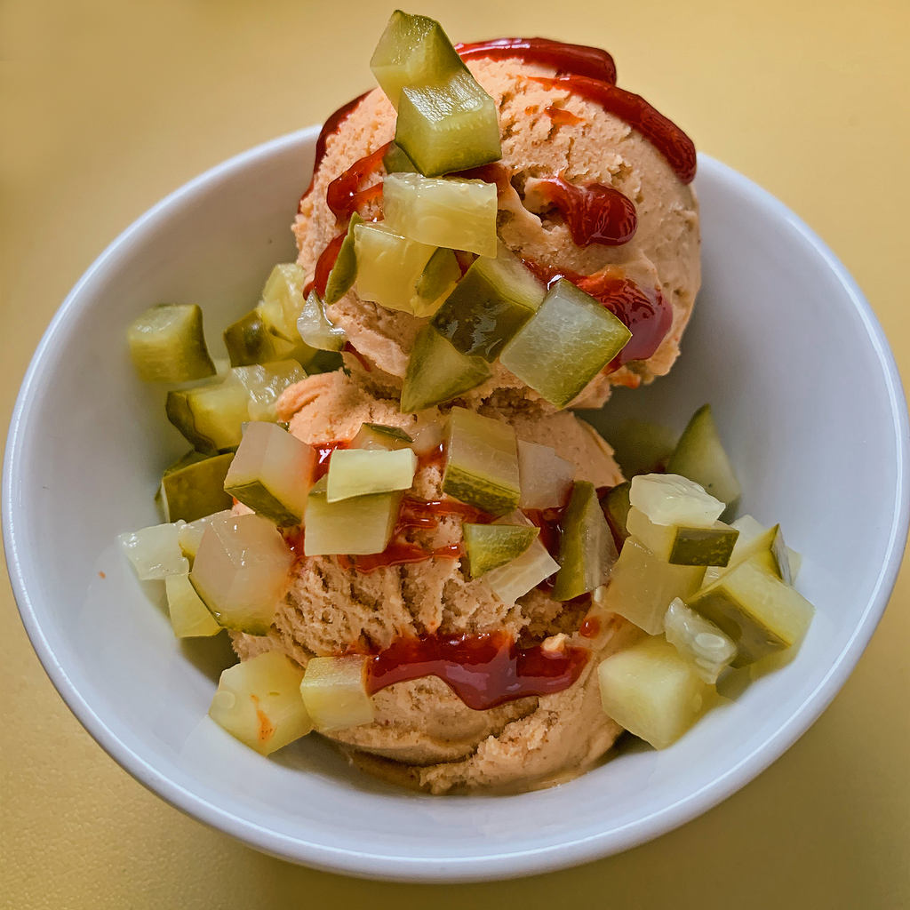 Peanut Butter and Pickle Ice Cream