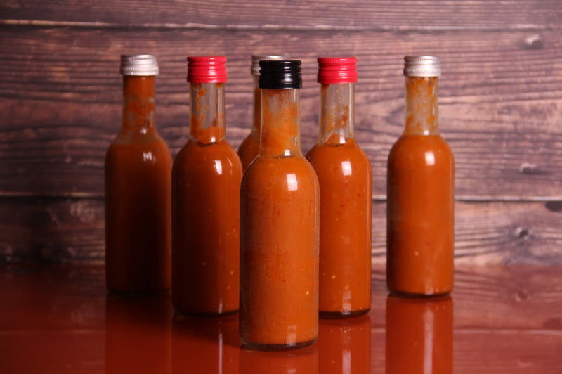 Homemade Hot Sauce Bottles