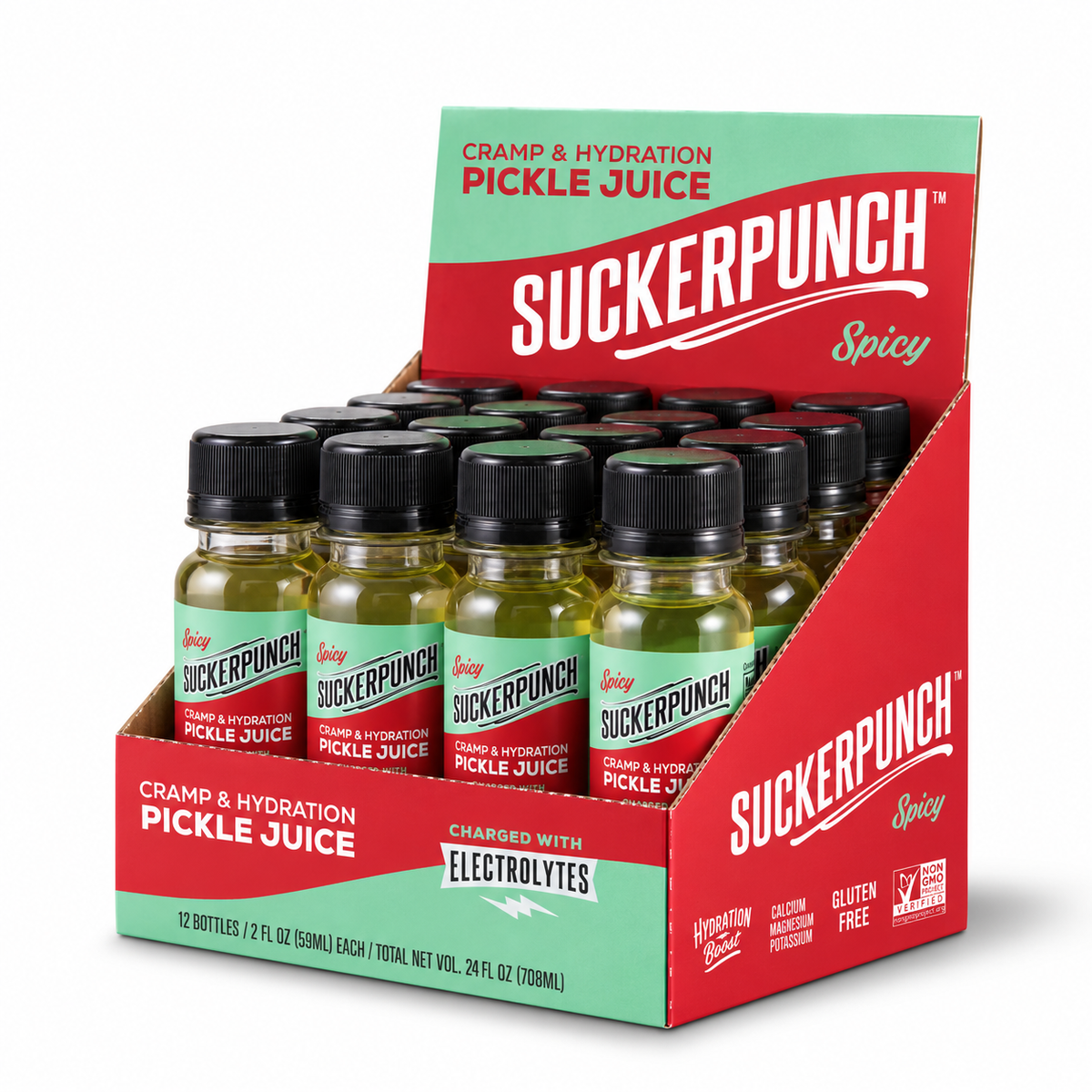 2oz Pickle Juice Shooter, Spicy (30 count)