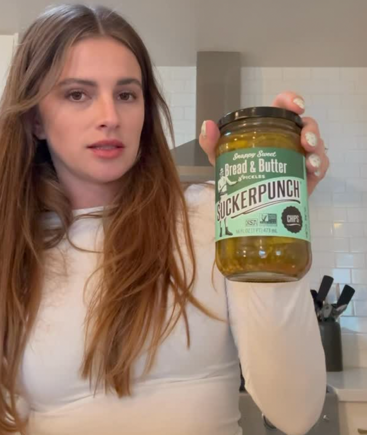 Kids eating pickle snack packs