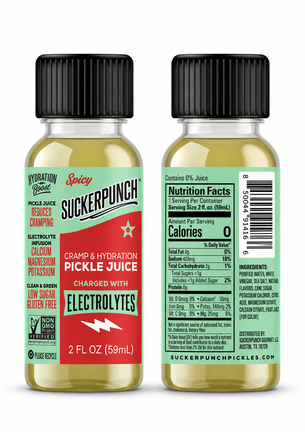 2oz Pickle Juice Shooter, Spicy (30 count)